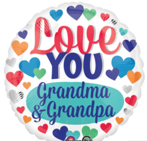 18 inch Love You Grandma & Grandpa Balloon