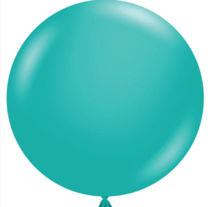 24 inch Teal Pastel Tuftex Latex Balloons (3 Per Bag)