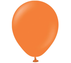 5 inch Kalisan Latex Balloons Standard Orange (50 Per Bag)