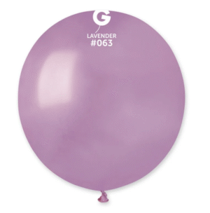 19 inch Gemar Latex Balloons Metallic Lavender (25 Per Bag)