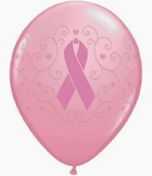 11 inch Breast Cancer Awareness Pink Latex Balloons (50 Per Bag)