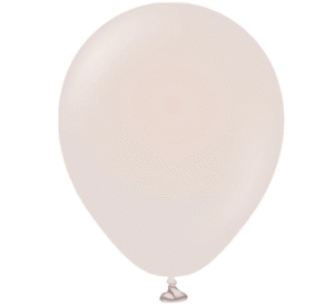 5 inch Kalisan Latex Balloons Retro White Sand (50 Per Bag)